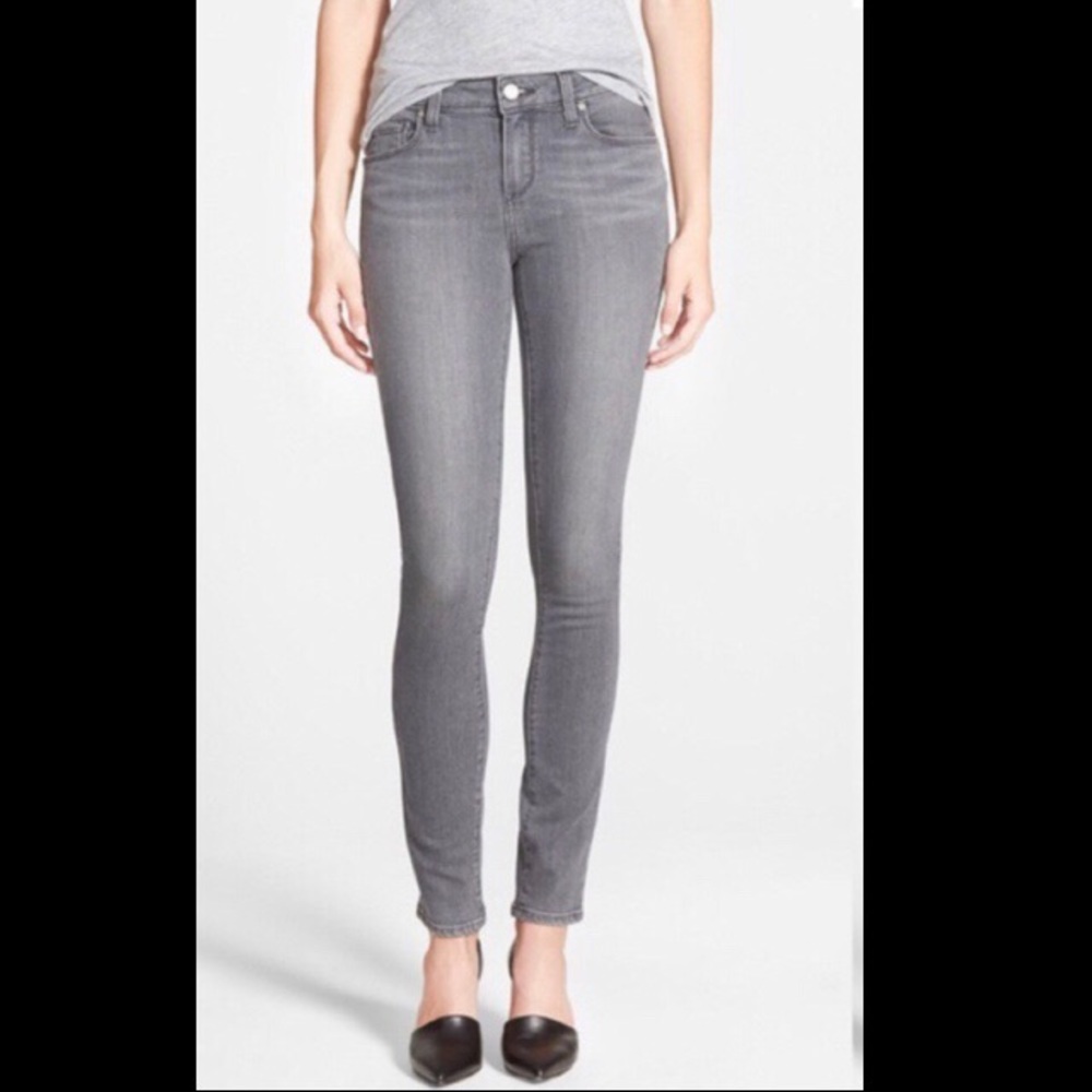 Paige Blue Heights Low Rise Skinny Leg Jeans